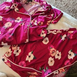 A beautiful floral Pj's set .